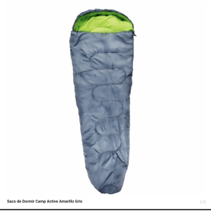 Saco de Dormir Camp Active Amarillo Gris