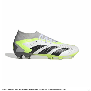 Botas de Fútbol para Adultos Adidas Predator Accuracy.2 Fg Amarillo Blanco Gris
