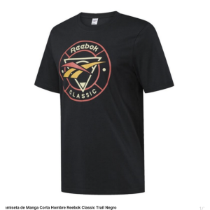 Camiseta de Manga Corta Hombre Reebok Classic Trail Negro