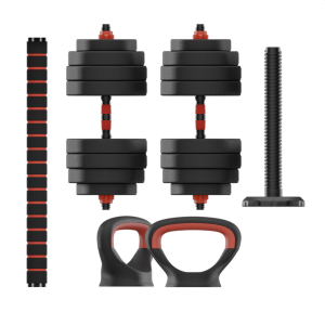 Kit de Pesas Rusas y Mancuernas KSIX Negro 20 kg 19 piezas